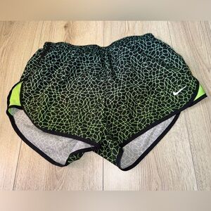 Nike dri fit Green and Black Athletic Shorts